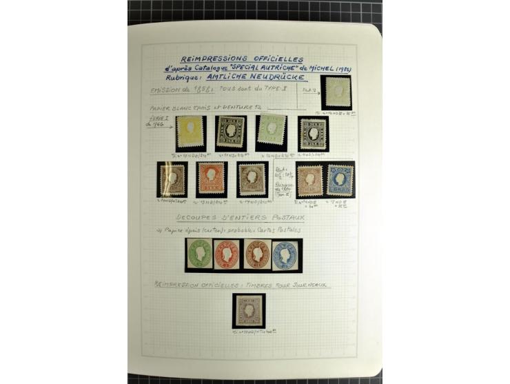 1850/1985 (ca.), postfrische, ungebrauchte und gestempelte Sammlung , gut besetzt mit u.a. Dollfuß und Blitz/Maske, teils etw