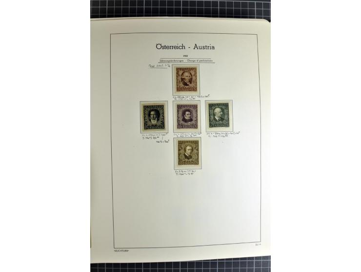 1850/1985 (ca.), postfrische, ungebrauchte und gestempelte Sammlung , gut besetzt mit u.a. Dollfuß und Blitz/Maske, teils etw