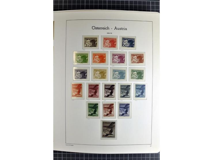 1850/1985 (ca.), postfrische, ungebrauchte und gestempelte Sammlung , gut besetzt mit u.a. Dollfuß und Blitz/Maske, teils etw