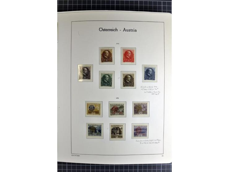 1850/1985 (ca.), postfrische, ungebrauchte und gestempelte Sammlung , gut besetzt mit u.a. Dollfuß und Blitz/Maske, teils etw