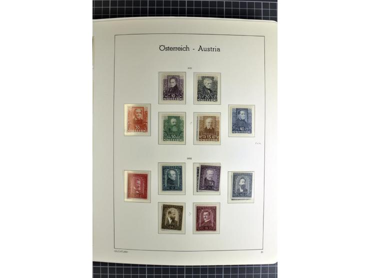 1850/1985 (ca.), postfrische, ungebrauchte und gestempelte Sammlung , gut besetzt mit u.a. Dollfuß und Blitz/Maske, teils etw