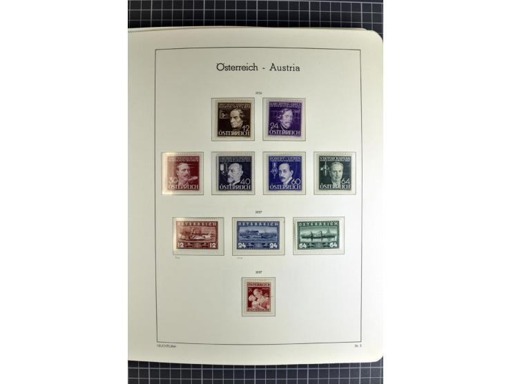 1850/1985 (ca.), postfrische, ungebrauchte und gestempelte Sammlung , gut besetzt mit u.a. Dollfuß und Blitz/Maske, teils etw