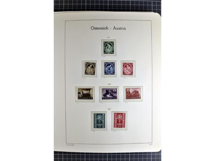 1850/1985 (ca.), postfrische, ungebrauchte und gestempelte Sammlung , gut besetzt mit u.a. Dollfuß und Blitz/Maske, teils etw