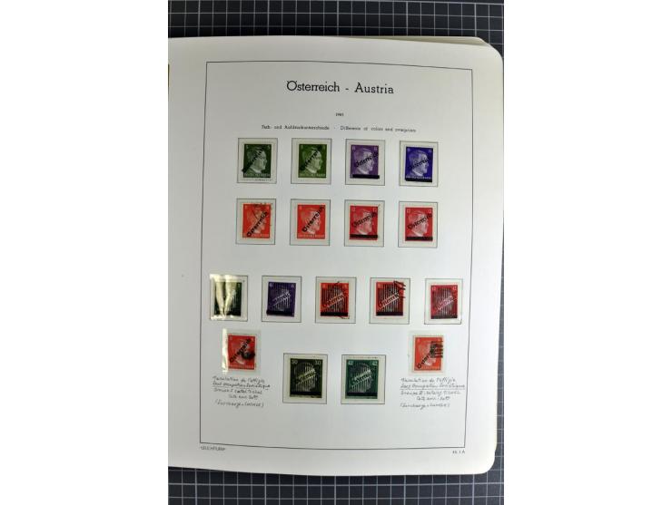 1850/1985 (ca.), postfrische, ungebrauchte und gestempelte Sammlung , gut besetzt mit u.a. Dollfuß und Blitz/Maske, teils etw
