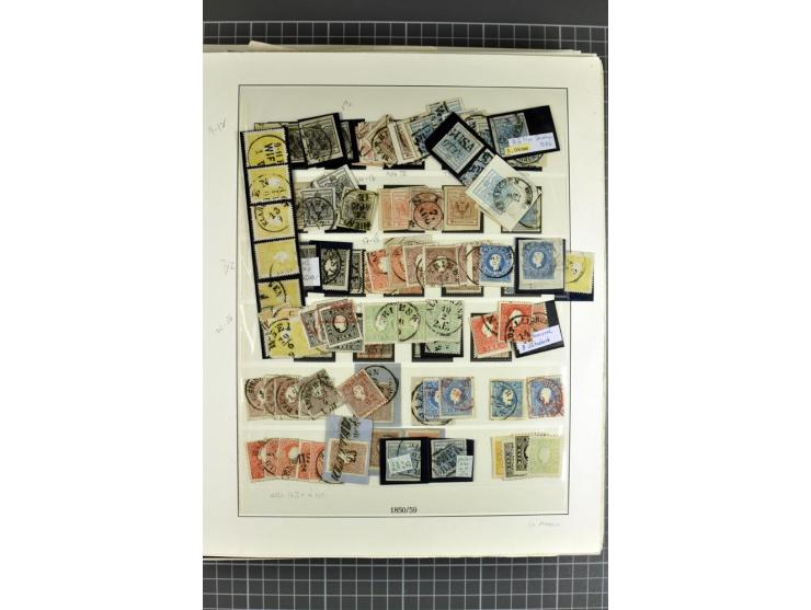 1850/1922, postfrische, ungebrauchte und gestempelte sehr reichhaltige Sammlung, meist mehrfach gesammelt mit u.a. Mi.-Nr. 1 