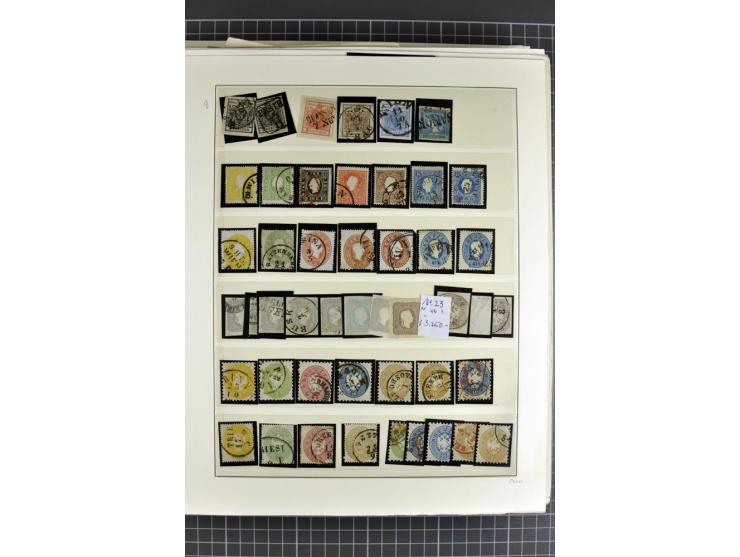 1850/1922, postfrische, ungebrauchte und gestempelte sehr reichhaltige Sammlung, meist mehrfach gesammelt mit u.a. Mi.-Nr. 1 