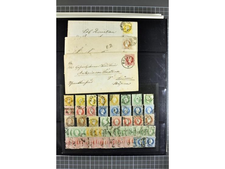 1850/1922, postfrische, ungebrauchte und gestempelte sehr reichhaltige Sammlung, meist mehrfach gesammelt mit u.a. Mi.-Nr. 1 