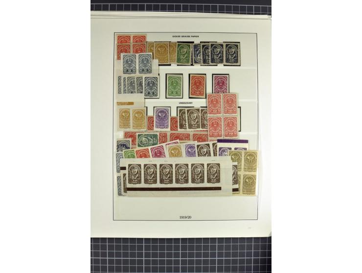 1850/1922, postfrische, ungebrauchte und gestempelte sehr reichhaltige Sammlung, meist mehrfach gesammelt mit u.a. Mi.-Nr. 1 