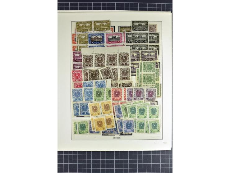 1850/1922, postfrische, ungebrauchte und gestempelte sehr reichhaltige Sammlung, meist mehrfach gesammelt mit u.a. Mi.-Nr. 1 