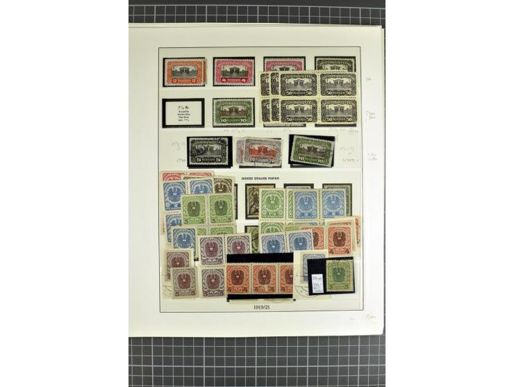 1850/1922, postfrische, ungebrauchte und gestempelte sehr reichhaltige Sammlung, meist mehrfach gesammelt mit u.a. Mi.-Nr. 1 