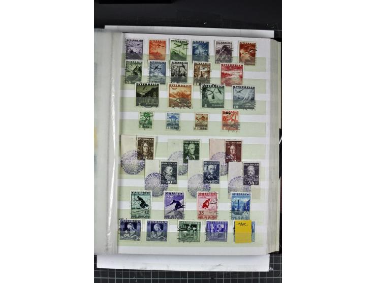 1850/1937, gestempelte Sammlung mit u.a. Mi.-Nr. 1 (7), 2 (3), 161-77, 555, 556, 558 etc., dazu Porto und Gebiete