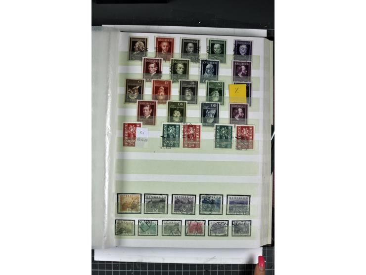 1850/1937, gestempelte Sammlung mit u.a. Mi.-Nr. 1 (7), 2 (3), 161-77, 555, 556, 558 etc., dazu Porto und Gebiete