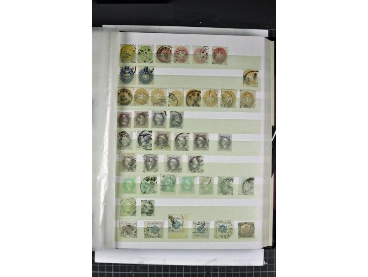 1850/1937, gestempelte Sammlung mit u.a. Mi.-Nr. 1 (7), 2 (3), 161-77, 555, 556, 558 etc., dazu Porto und Gebiete