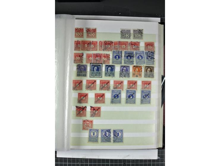 1850/1937, gestempelte Sammlung mit u.a. Mi.-Nr. 1 (7), 2 (3), 161-77, 555, 556, 558 etc., dazu Porto und Gebiete