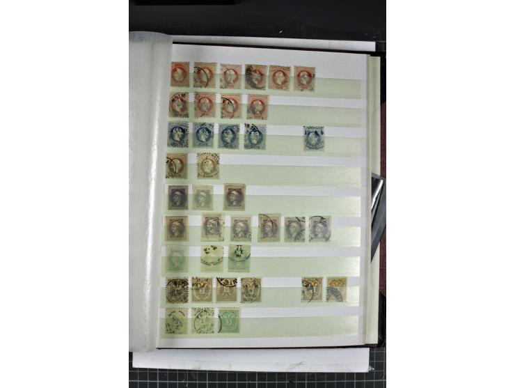 1850/1937, gestempelte Sammlung mit u.a. Mi.-Nr. 1 (7), 2 (3), 161-77, 555, 556, 558 etc., dazu Porto und Gebiete