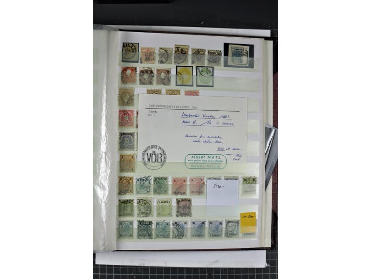 1850/1937, gestempelte Sammlung mit u.a. Mi.-Nr. 1 (7), 2 (3), 161-77, 555, 556, 558 etc., dazu Porto und Gebiete