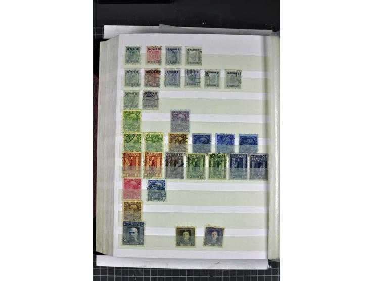 1850/1937, gestempelte Sammlung mit u.a. Mi.-Nr. 1 (7), 2 (3), 161-77, 555, 556, 558 etc., dazu Porto und Gebiete