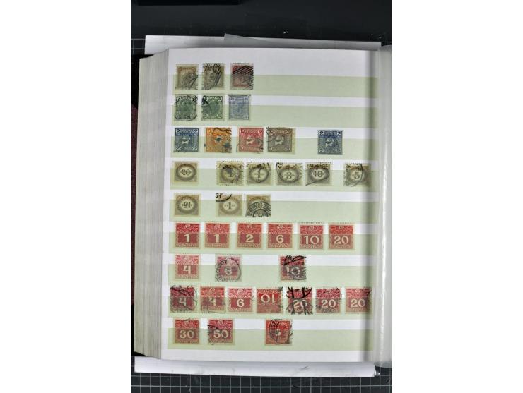 1850/1937, gestempelte Sammlung mit u.a. Mi.-Nr. 1 (7), 2 (3), 161-77, 555, 556, 558 etc., dazu Porto und Gebiete