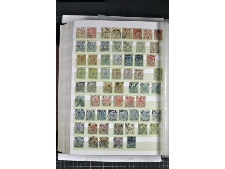 1850/1937, gestempelte Sammlung mit u.a. Mi.-Nr. 1 (7), 2 (3), 161-77, 555, 556, 558 etc., dazu Porto und Gebiete