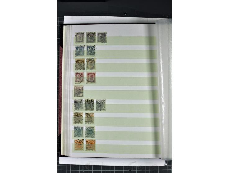 1850/1937, gestempelte Sammlung mit u.a. Mi.-Nr. 1 (7), 2 (3), 161-77, 555, 556, 558 etc., dazu Porto und Gebiete