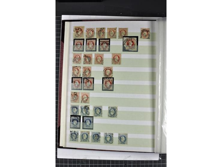 1850/1937, gestempelte Sammlung mit u.a. Mi.-Nr. 1 (7), 2 (3), 161-77, 555, 556, 558 etc., dazu Porto und Gebiete