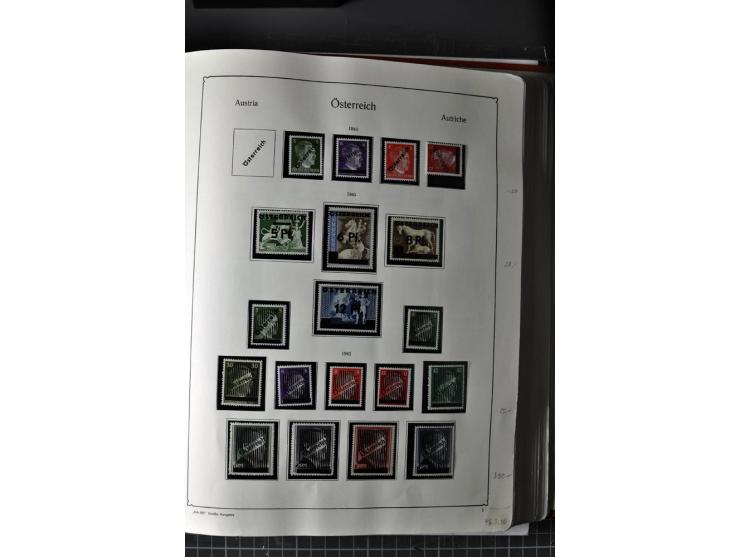 1945/74, postfrische Sammlung, in den Hauptnr. kpl. mit Renner-Blocks