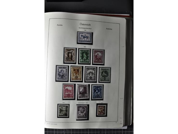 1945/74, postfrische Sammlung, in den Hauptnr. kpl. mit Renner-Blocks
