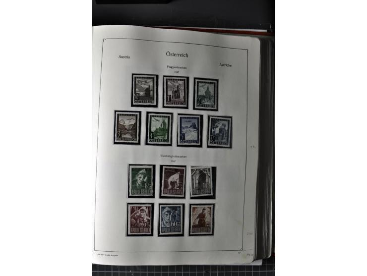 1945/74, postfrische Sammlung, in den Hauptnr. kpl. mit Renner-Blocks