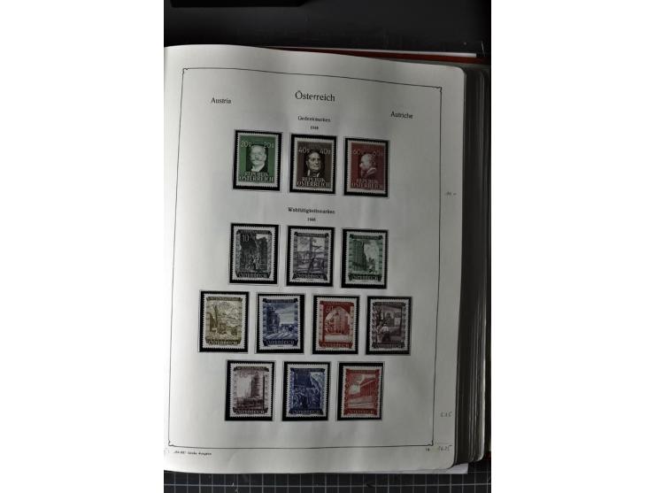 1945/74, postfrische Sammlung, in den Hauptnr. kpl. mit Renner-Blocks