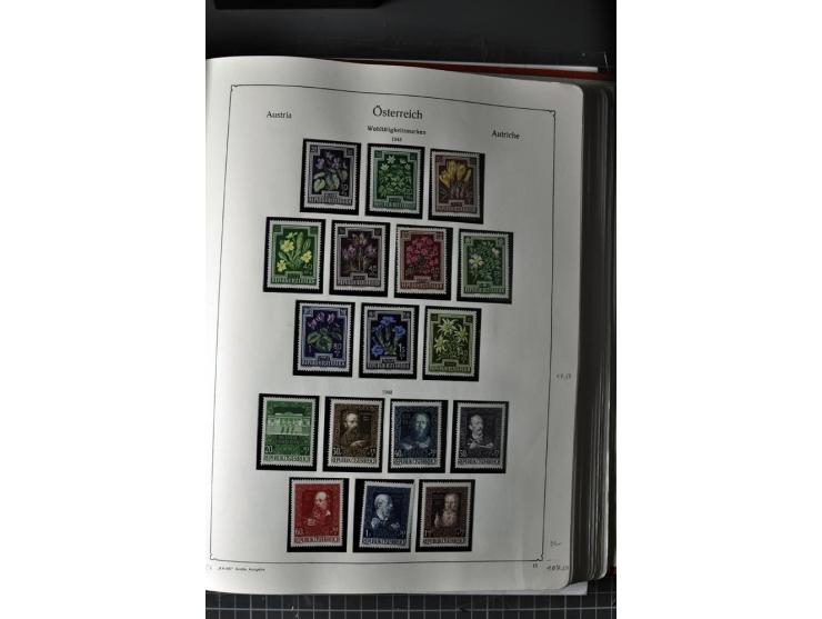 1945/74, postfrische Sammlung, in den Hauptnr. kpl. mit Renner-Blocks