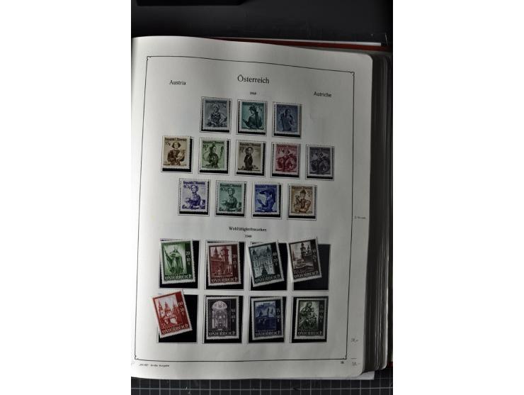 1945/74, postfrische Sammlung, in den Hauptnr. kpl. mit Renner-Blocks