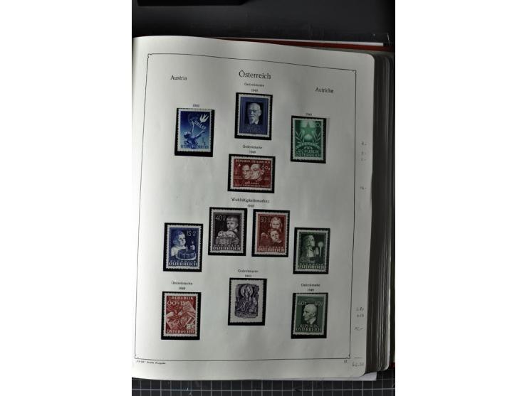 1945/74, postfrische Sammlung, in den Hauptnr. kpl. mit Renner-Blocks