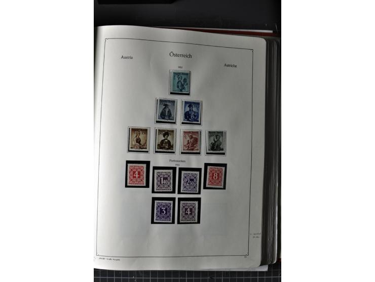 1945/74, postfrische Sammlung, in den Hauptnr. kpl. mit Renner-Blocks