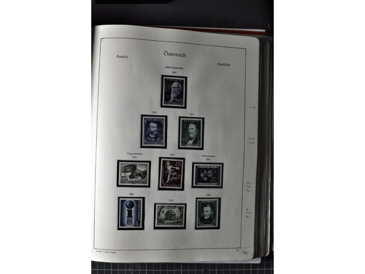 1945/74, postfrische Sammlung, in den Hauptnr. kpl. mit Renner-Blocks