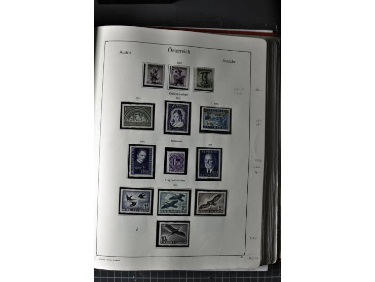 1945/74, postfrische Sammlung, in den Hauptnr. kpl. mit Renner-Blocks