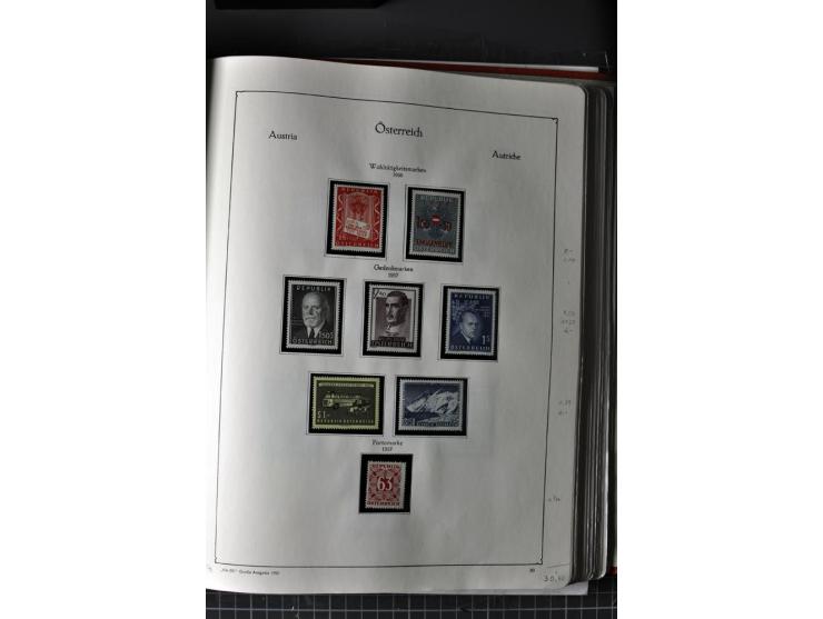 1945/74, postfrische Sammlung, in den Hauptnr. kpl. mit Renner-Blocks