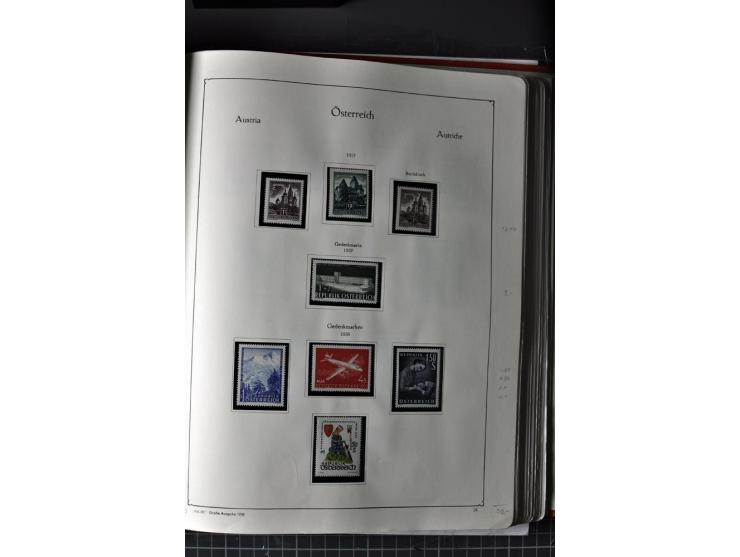 1945/74, postfrische Sammlung, in den Hauptnr. kpl. mit Renner-Blocks