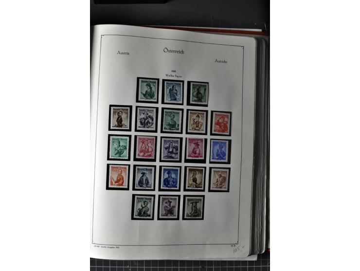 1945/74, postfrische Sammlung, in den Hauptnr. kpl. mit Renner-Blocks