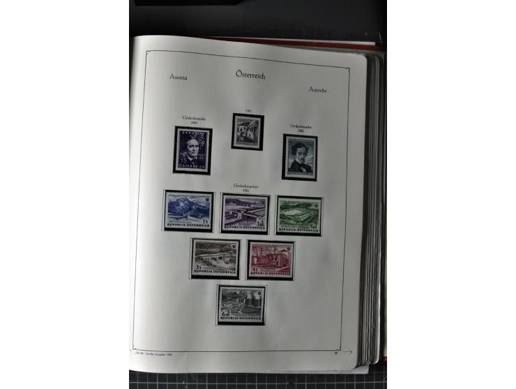1945/74, postfrische Sammlung, in den Hauptnr. kpl. mit Renner-Blocks