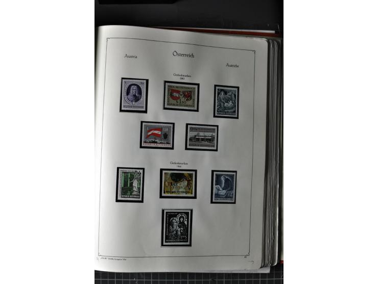 1945/74, postfrische Sammlung, in den Hauptnr. kpl. mit Renner-Blocks