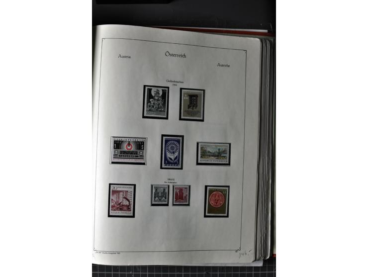 1945/74, postfrische Sammlung, in den Hauptnr. kpl. mit Renner-Blocks