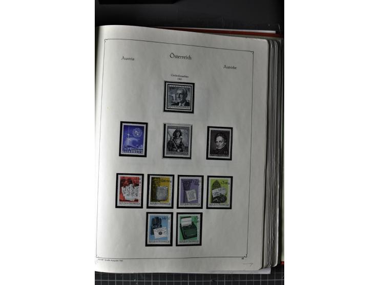 1945/74, postfrische Sammlung, in den Hauptnr. kpl. mit Renner-Blocks