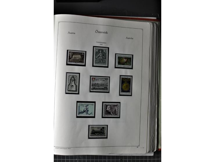 1945/74, postfrische Sammlung, in den Hauptnr. kpl. mit Renner-Blocks