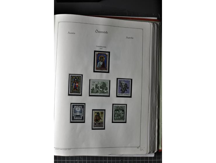 1945/74, postfrische Sammlung, in den Hauptnr. kpl. mit Renner-Blocks