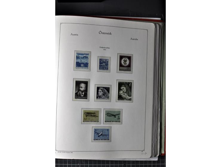 1945/74, postfrische Sammlung, in den Hauptnr. kpl. mit Renner-Blocks