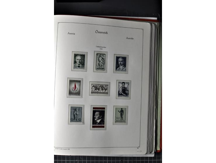 1945/74, postfrische Sammlung, in den Hauptnr. kpl. mit Renner-Blocks
