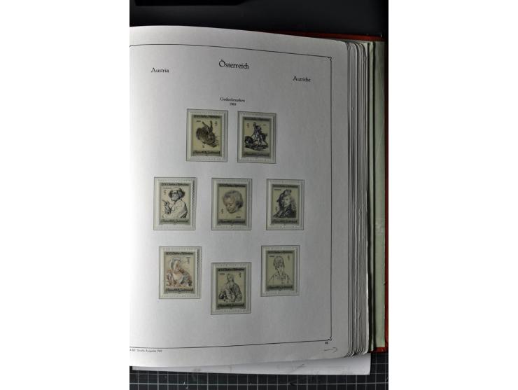 1945/74, postfrische Sammlung, in den Hauptnr. kpl. mit Renner-Blocks