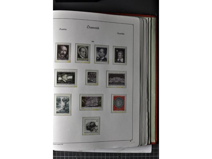 1945/74, postfrische Sammlung, in den Hauptnr. kpl. mit Renner-Blocks