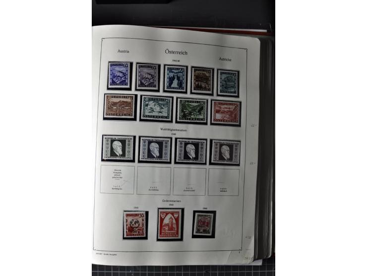 1945/74, postfrische Sammlung, in den Hauptnr. kpl. mit Renner-Blocks