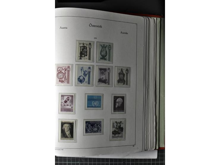 1945/74, postfrische Sammlung, in den Hauptnr. kpl. mit Renner-Blocks
